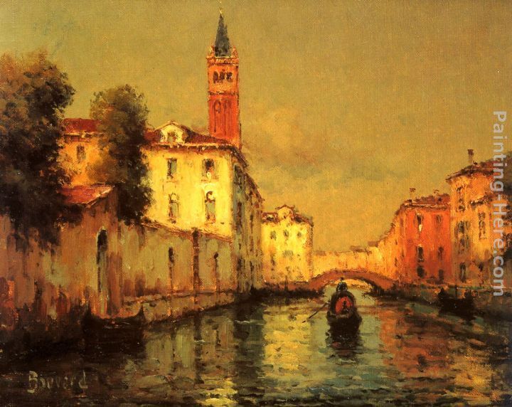 Noel Bouvard Gondola on a Venetian Canal